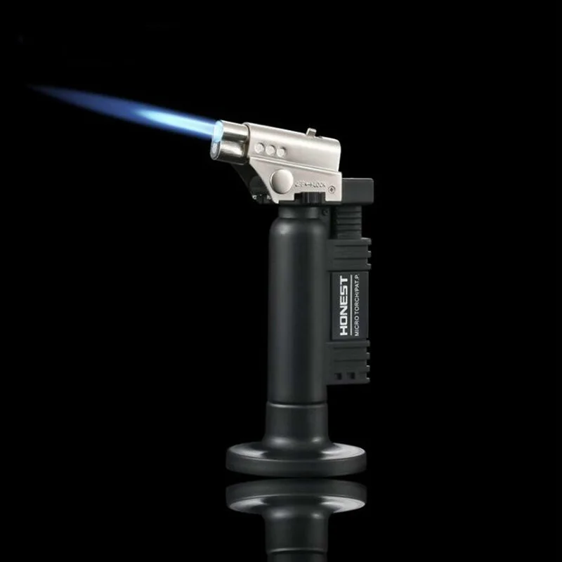Spray Gun Welding Torch Open Flame Straight Into The Blue Flame Double Fire Switch Butane Metal Lighter Barbecue Fire Tool
Spray Gun Welding Torch Open Flame Straight Into The Blue Flame Double Fire Switch Butane Metal Lighter Barbecue Fire Tool