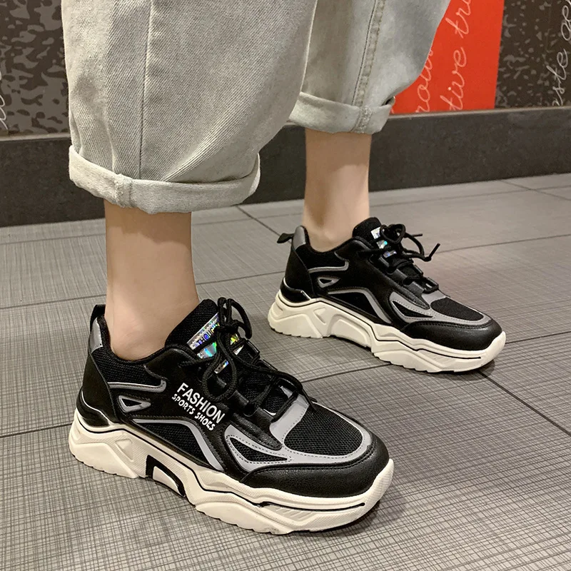 2019 Sneakers Woman Ventilation Network Noodles All-match Thickness Reflect Light Leisure Time Dad Shoe Woman Zapatos De Mujer
2019 Sneakers Woman Ventilation Network Noodles All-match Thickness Reflect Light Leisure Time Dad Shoe Woman Zapatos De Mujer