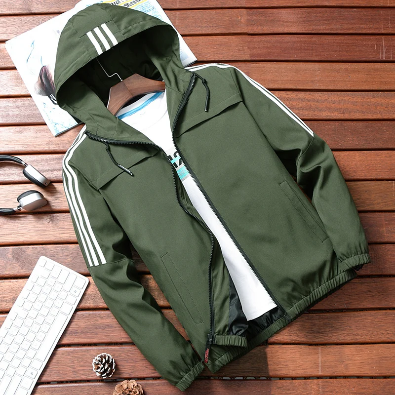 2019 Men's Hooded Jackets Spring Autumn Bomber Jacket Coats Fashion Slim Fit Streetwear Men Windbreakers Hip Hop Outerwear 4XL
2019 Men's Hooded Jackets Spring Autumn Bomber Jacket Coats Fashion Slim Fit Streetwear Men Windbreakers Hip Hop Outerwear 4XL