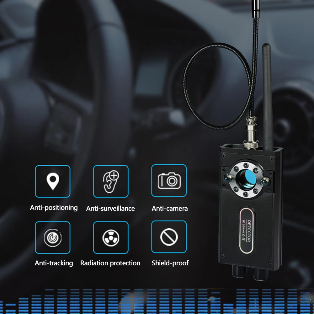 Wireless Multifunction Camera Detector Scanner Bug Finder Tracker Portable RF Signal GPS Automatic Audio Magnetic Probe Anti Spy
Wireless Multifunction Camera Detector Scanner Bug Finder Tracker Portable RF Signal GPS Automatic Audio Magnetic Probe Anti Spy