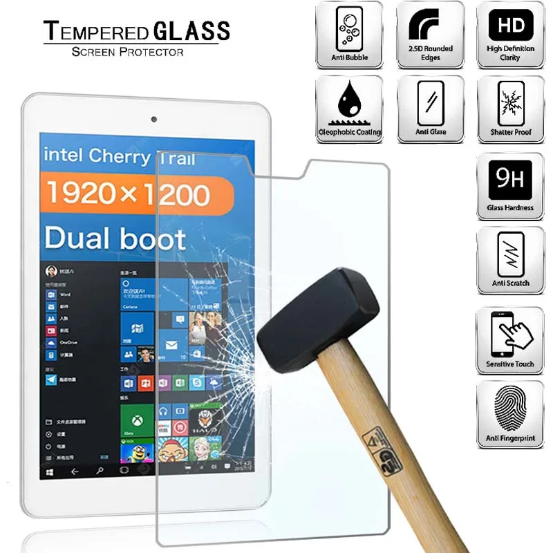 Tablet Tempered Glass Screen Protector Cover for Cube IWork 8 Air Full Coverage Anti-Fingerprint Anti-Scratch HD Tempered Film
Tablet Tempered Glass Screen Protector Cover for Cube IWork 8 Air Full Coverage Anti-Fingerprint Anti-Scratch HD Tempered Film