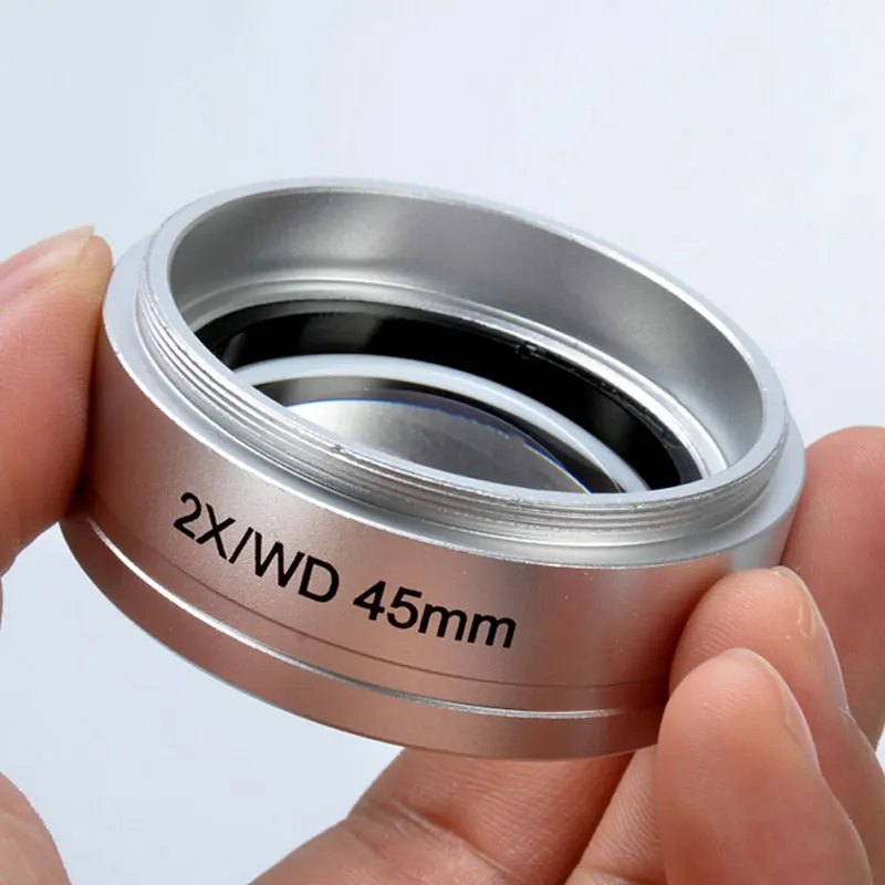 2X Stereo Microscope objective lens Auxiliary Barlow Objective Lens full coated optical glass for binocular microscope WD45MM
2X Stereo Microscope objective lens Auxiliary Barlow Objective Lens full coated optical glass for binocular microscope WD45MM