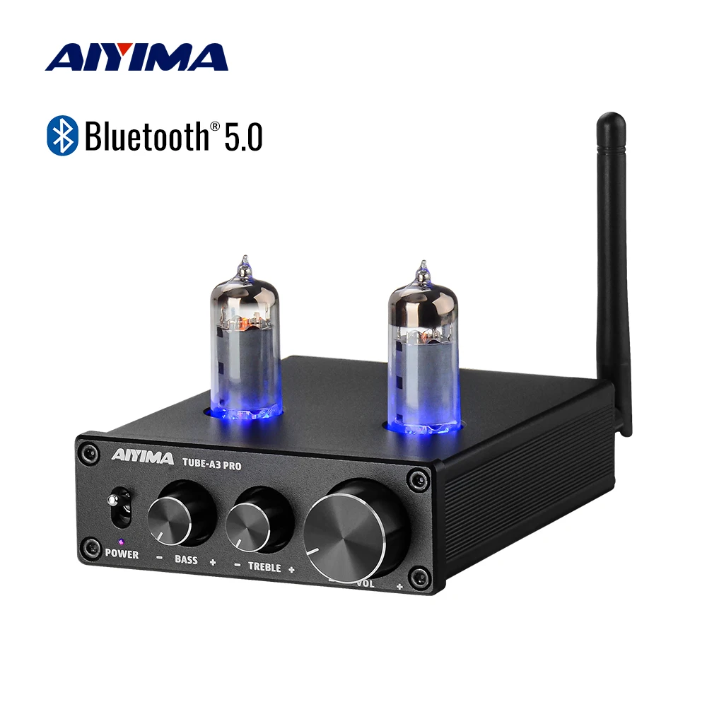 AIYIMA 6K4 вакуумная лампа электронная Bluetooth 5 0 предусилитель с регулировкой высоких