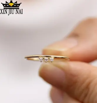 925 anillos Silver 14K Gold Inlaid Small Broken Diamond Exquisite Small Fresh Simple Ring Cute Lady Girl Jewelry Personalized
925 anillos Silver 14K Gold Inlaid Small Broken Diamond Exquisite Small Fresh Simple Ring Cute Lady Girl Jewelry Personalized
