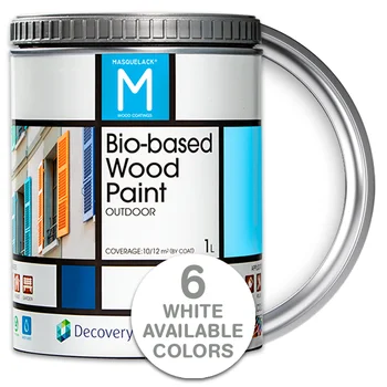 Masquelack Bio-Based Wood Paint, Outdoor Wood Paint for use of all kinds of Wood, 1L-4L, Paint Wood Garden, White Color
Masquelack Bio-Based Wood Paint, Outdoor Wood Paint for use of all kinds of Wood, 1L-4L, Paint Wood Garden, White Color