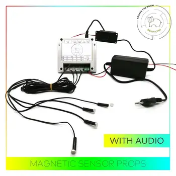 Escape Room Props Magnetic Props Put Magnet Sensor in Right Order to Release Lock Control 12 EM Lock For Exit Room with Audio
Escape Room Props Magnetic Props Put Magnet Sensor in Right Order to Release Lock Control 12 EM Lock For Exit Room with Audio