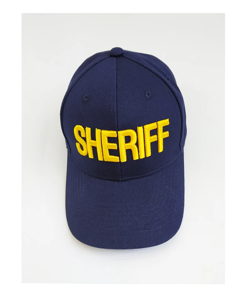 US Officer Sheriff Yellow Letter Embroidered Baseball Cap Hip Hop Fashion Outdoor Sunshade Hat Dark Blue Adjustable Sports Cap
US Officer Sheriff Yellow Letter Embroidered Baseball Cap Hip Hop Fashion Outdoor Sunshade Hat Dark Blue Adjustable Sports Cap