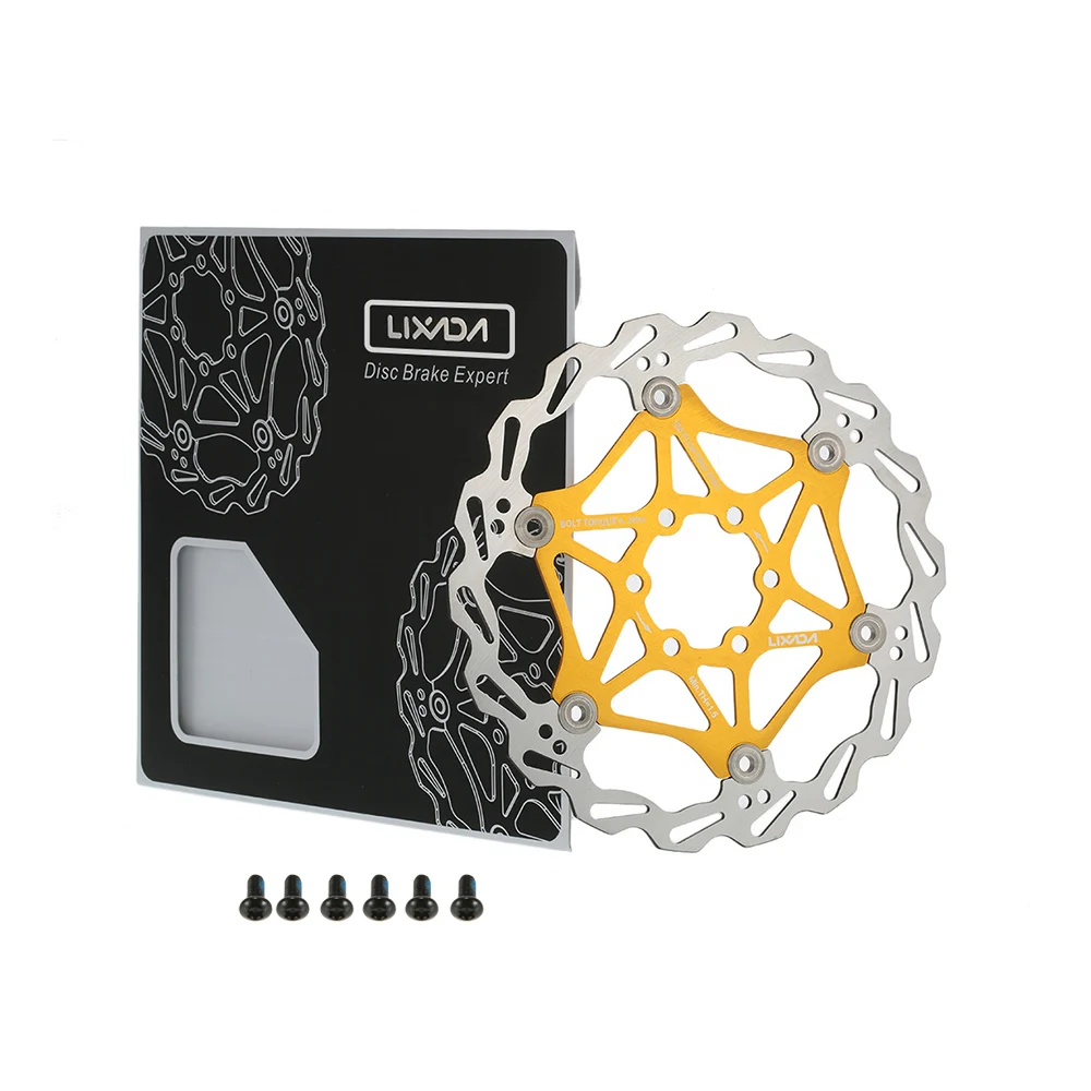 Bicycle Brake Rotor 6 Bolts 160mm Road MTB Float Floating Disc Brake Rotor Plate Bike Accessories 4 Colors
Bicycle Brake Rotor 6 Bolts 160mm Road MTB Float Floating Disc Brake Rotor Plate Bike Accessories 4 Colors