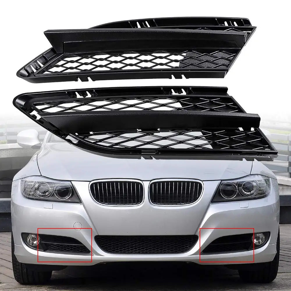 2X Front Matte Black Bumper Lower Fog Light Grille Mesh Grill Compatible for 2008-2012 BMW 3 Series E90 Sedan E91 Wagon 323I 325
2X Front Matte Black Bumper Lower Fog Light Grille Mesh Grill Compatible for 2008-2012 BMW 3 Series E90 Sedan E91 Wagon 323I 325
