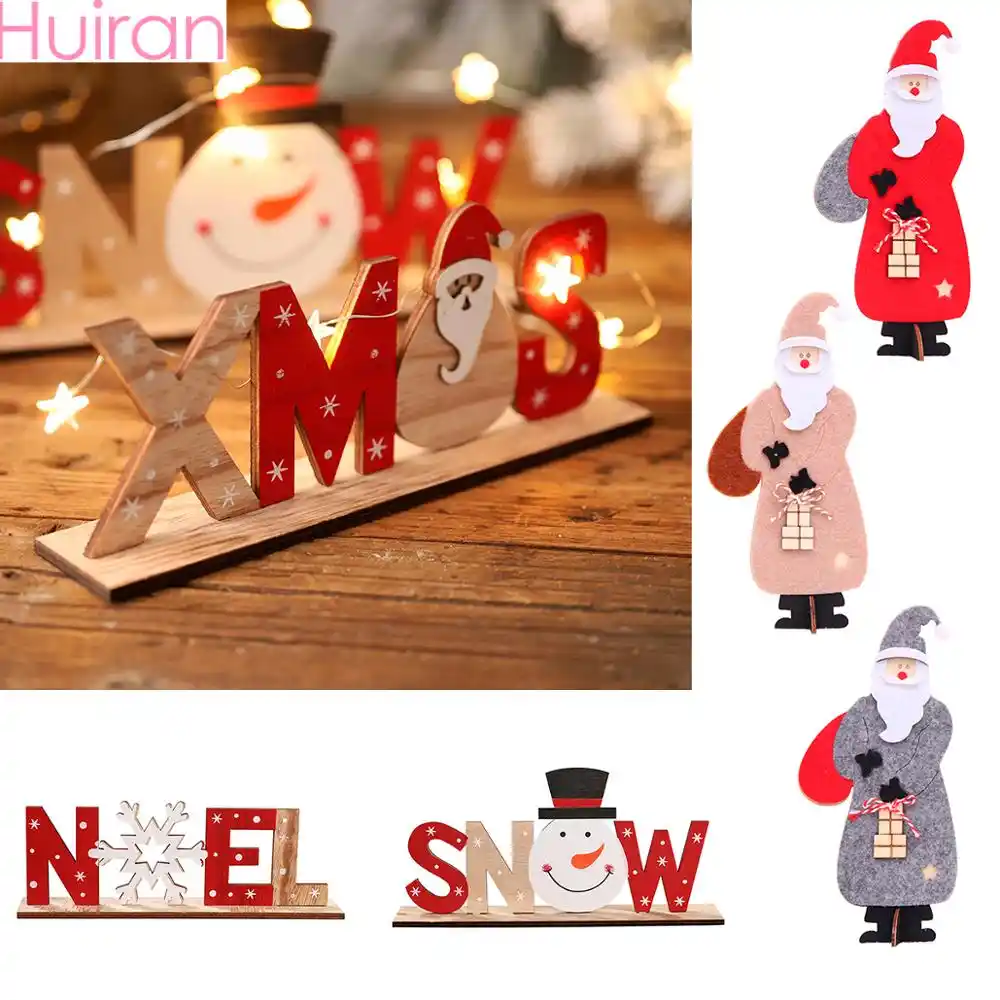 2019 xmas wooden ornament merry christmas decorations for home