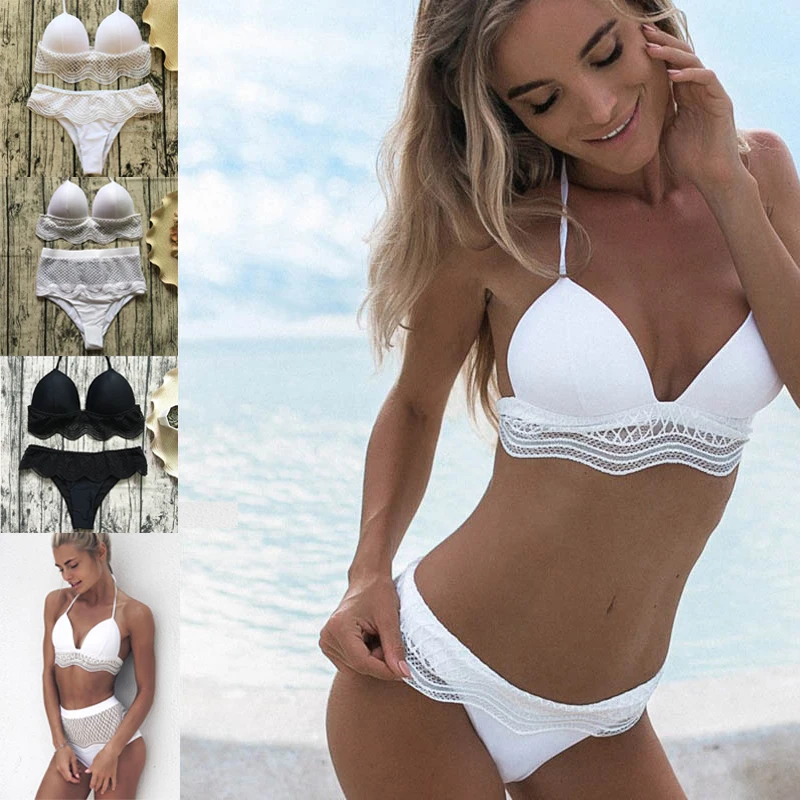 Plus Size/push Up Swimwear Women Swimsuit Thong/black/white Bikini Swimsuits Bikinis 2019 Sexy Bathing Suit Women 
Plus Size/push Up Swimwear Women Swimsuit Thong/black/white Bikini Swimsuits Bikinis 2019 Sexy Bathing Suit Women