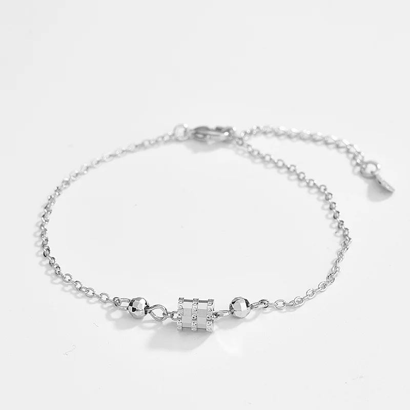 Браслет из розового золота 14 к модный браслет Pulseras Plata Ley 925 Mujer Bizuteria Свадебный K