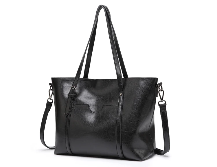 Women bag Oil wax Women's Leather Handbags Luxury Lady Hand Bags With Purse Pocket Women messenger bag Big Tote Sac Bols Women bag Oil wax Women's Leather Handbags Luxury Lady Hand Bags With Purse Pocket Women messenger bag Big Tote Sac Bols