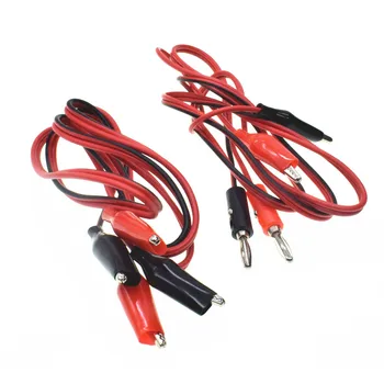 1M Long AV Banana Plug Connector to Dual Tester Alligator Clip Cable / Double-ended Crocodile Clips Roach Clip Test Jumper Wire
1M Long AV Banana Plug Connector to Dual Tester Alligator Clip Cable / Double-ended Crocodile Clips Roach Clip Test Jumper Wire