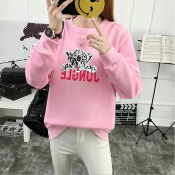JUNGLE Tiger Print Women Hoodie Spring Autumn Winter Long Sleeve O Neck Women's Sweatshirt Thick Fleece Women Tracksuit
JUNGLE Tiger Print Women Hoodie Spring Autumn Winter Long Sleeve O Neck Women's Sweatshirt Thick Fleece Women Tracksuit