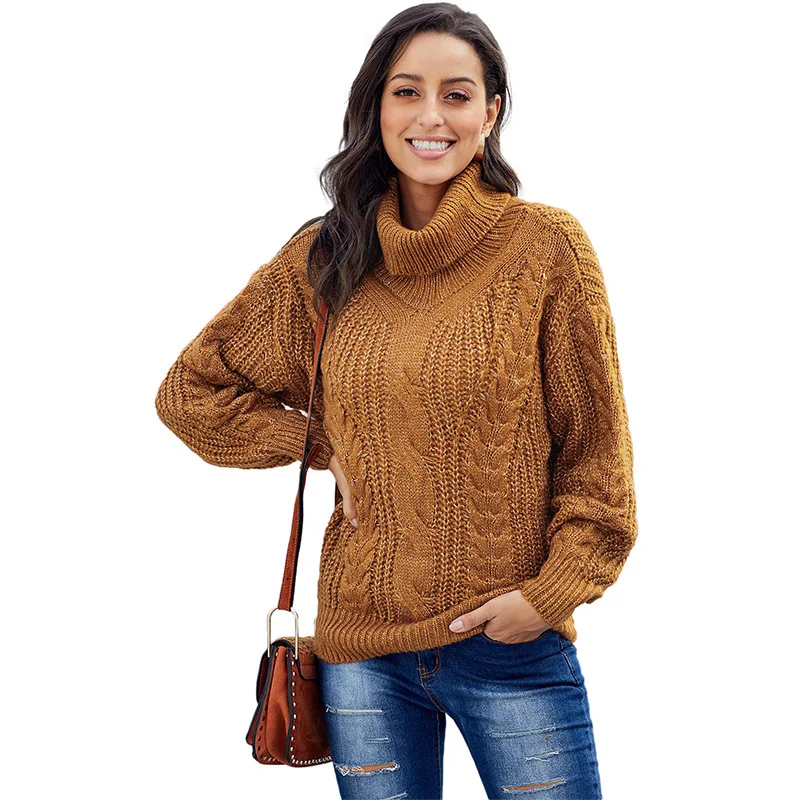 Women Knitted Weathers Turtleneck Loose Casual Solid Color Long Sleeve Jumper Autumn Winter Ladies Warm Clothes
Women Knitted Weathers Turtleneck Loose Casual Solid Color Long Sleeve Jumper Autumn Winter Ladies Warm Clothes