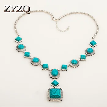 ZYZQ Luxury Vintage Cocktail Party Women Accessories Necklace With Exquisite Blue Stone Setting Wholesale Lots&Bulk Necklace
ZYZQ Luxury Vintage Cocktail Party Women Accessories Necklace With Exquisite Blue Stone Setting Wholesale Lots&Bulk Necklace