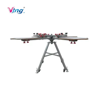 4 Color 4 Station Silk Screen Printing Press Machine with Micro Registration
4 Color 4 Station Silk Screen Printing Press Machine with Micro Registration