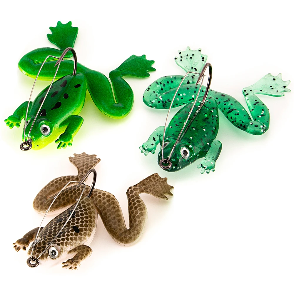 3Pcs 6cm/5.5g Fishing Lure Soft Artificial Fishing Bait Frog Lure 3D Eyes Bait Frog Lure with Hook Fishing Tackle Baits
3Pcs 6cm/5.5g Fishing Lure Soft Artificial Fishing Bait Frog Lure 3D Eyes Bait Frog Lure with Hook Fishing Tackle Baits