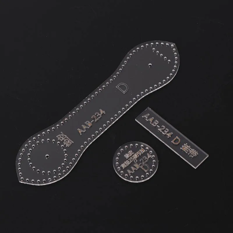 1 Set Transparent Acrylic Keychain Template For DIY Handmade Leathecraft Key Buckle Sewing Pattern Mould
1 Set Transparent Acrylic Keychain Template For DIY Handmade Leathecraft Key Buckle Sewing Pattern Mould