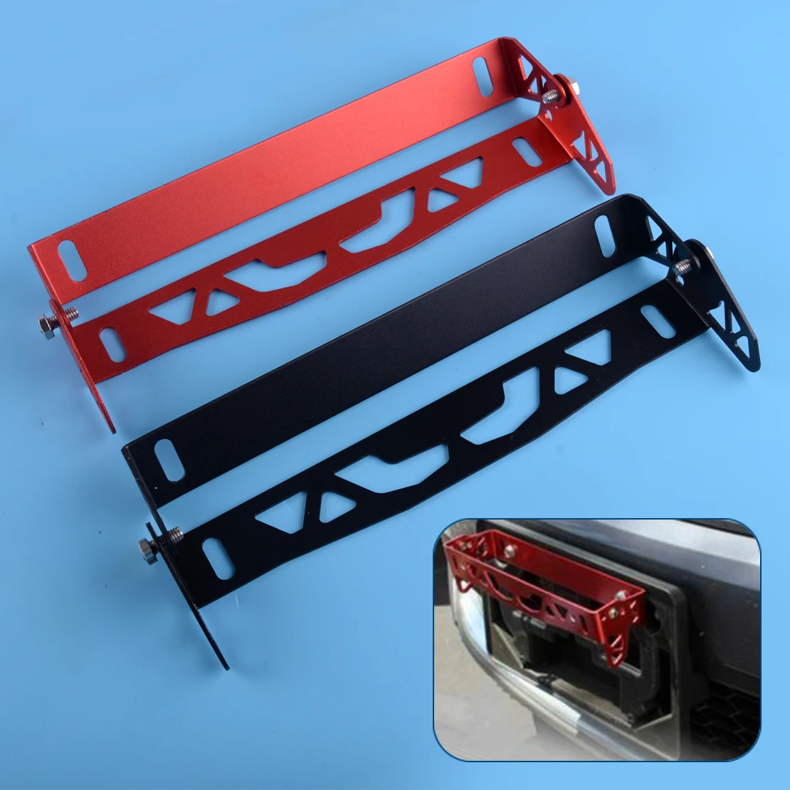 CITALL Universal Aluminum Alloy Car Front Bumper Adjustable Tilt Rotate License Plate Mount Bracket Relocator Holder Bar
CITALL Universal Aluminum Alloy Car Front Bumper Adjustable Tilt Rotate License Plate Mount Bracket Relocator Holder Bar