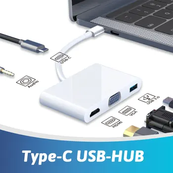 Mini USB Type C HUB With HDMI VGA PD Charge SD Card Reader USB-C Hub For Macbook Pro Dell XPS 15 HUAWEI Book Laptop Accessories
Mini USB Type C HUB With HDMI VGA PD Charge SD Card Reader USB-C Hub For Macbook Pro Dell XPS 15 HUAWEI Book Laptop Accessories