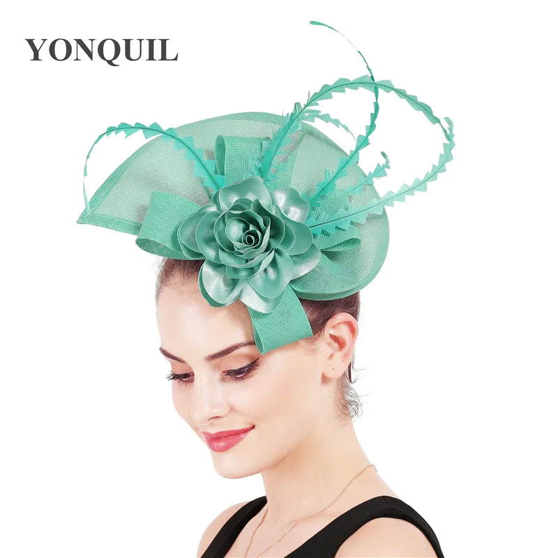 Fashion feather nice fascinator hats bride wedding millinery headbands gorgeous party tea headpiece headbands with floral decor 
Fashion feather nice fascinator hats bride wedding millinery headbands gorgeous party tea headpiece headbands with floral decor