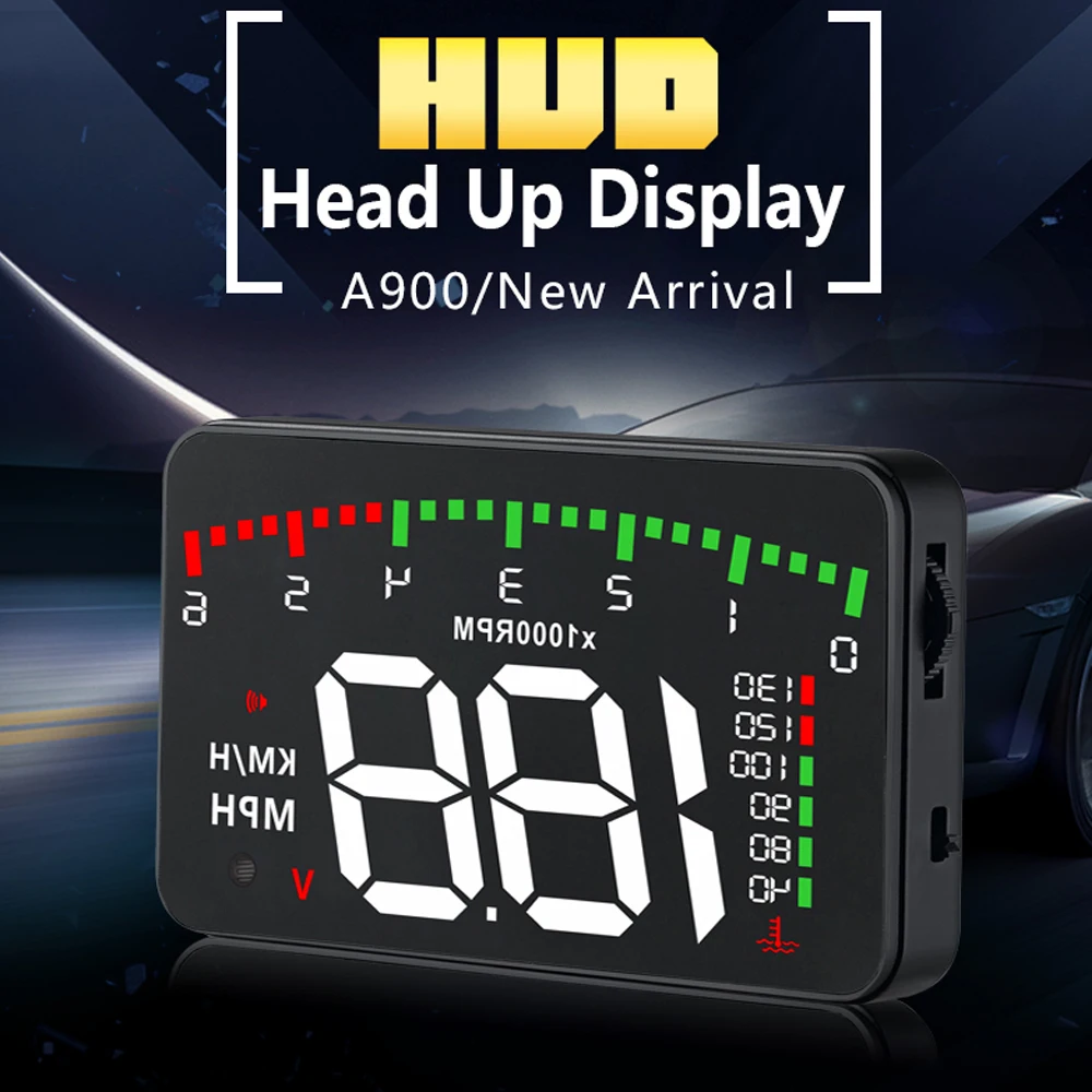

Automobile OBD2 Head Up Display Car HUD Windscreen Projector On-board Digital Rotating Speed RPM Voltage Water Temp with Alarm