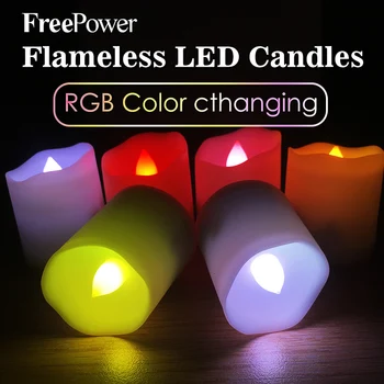 LED Candle Lamp Multicolor Lamp Simulation Colorful Flame Waterproof Flameless for Home Wedding Birthday Candle Decoration
LED Candle Lamp Multicolor Lamp Simulation Colorful Flame Waterproof Flameless for Home Wedding Birthday Candle Decoration