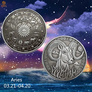 2019 Festival Astrology Souvenir Gift 12 Constellation Aries Bronze Home Decoration Accessories Coins Collectibles
2019 Festival Astrology Souvenir Gift 12 Constellation Aries Bronze Home Decoration Accessories Coins Collectibles