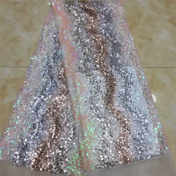colorful sequins deisgn High quality 2YG-53003 embroidered sequins Mesh Tulle fabric Nigerian lace fabrics 
colorful sequins deisgn High quality 2YG-53003 embroidered sequins Mesh Tulle fabric Nigerian lace fabrics
