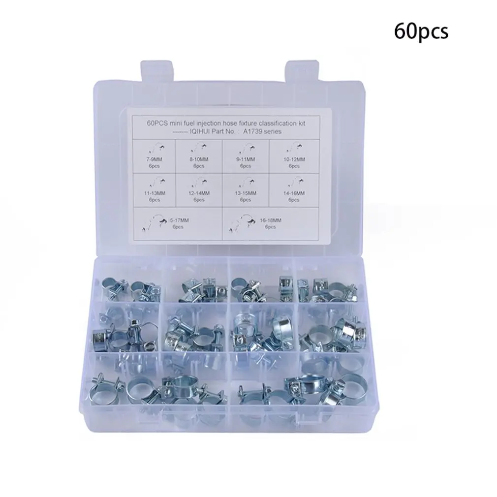 60 Pcs Hose Clamp Double Ears Clamp Worm Drive Fuel Water Hose Clamps Clips Hose Fuel Clamps 8 Sizes New
60 Pcs Hose Clamp Double Ears Clamp Worm Drive Fuel Water Hose Clamps Clips Hose Fuel Clamps 8 Sizes New