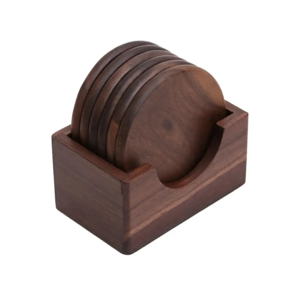 6PCS Walnut Wood Coasters Round Wooden Coffee Tea Cup Pad Dining Table Potholder Mat Placemats Decor Heat Resistant
6PCS Walnut Wood Coasters Round Wooden Coffee Tea Cup Pad Dining Table Potholder Mat Placemats Decor Heat Resistant