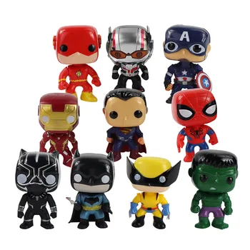 10pcs/set Superhero Captain America Iron Man Spiderman Hulk Doctor Strange Batman The Flash Black Panther PVC Figure Toys
10pcs/set Superhero Captain America Iron Man Spiderman Hulk Doctor Strange Batman The Flash Black Panther PVC Figure Toys