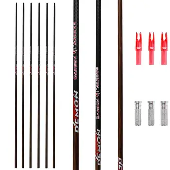 MS Jumpper Carbon Arrow Shafts 12Pack Hunting Shooting Spine 340/400/500/600 with Accessories 30/31 inch For CompoundRecurve Bow 
MS Jumpper Carbon Arrow Shafts 12Pack Hunting Shooting Spine 340/400/500/600 with Accessories 30/31 inch For CompoundRecurve Bow