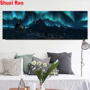Big diamond painting skyrim,mountain landscape pictures of Rhinestones embroidery full round/square drill mosaic daimond art,
Big diamond painting skyrim,mountain landscape pictures of Rhinestones embroidery full round/square drill mosaic daimond art,