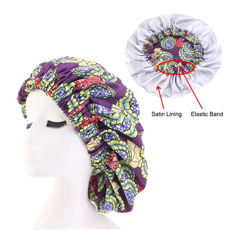 New Extra large Satin Lined Bonnets women African pattern print fabric Ankara bonnets Night Sleep Hat Ladies Turban
New Extra large Satin Lined Bonnets women African pattern print fabric Ankara bonnets Night Sleep Hat Ladies Turban