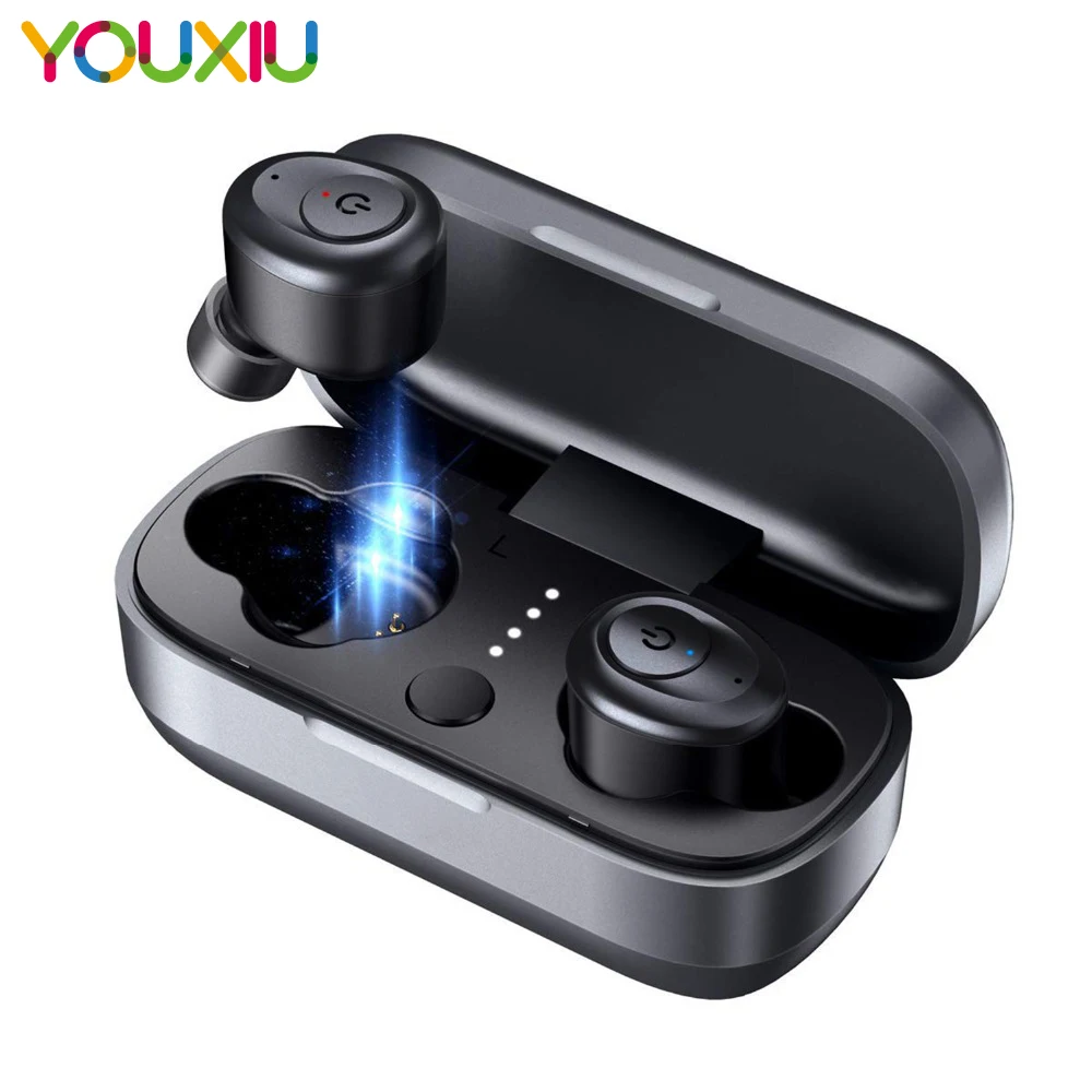 TWS wireless earbuds Bluetooth 5.0 True headset waterproof with Charging Box and Mic Hi-Fi Stereo Sound Bilateral for iPhone
TWS wireless earbuds Bluetooth 5.0 True headset waterproof with Charging Box and Mic Hi-Fi Stereo Sound Bilateral for iPhone