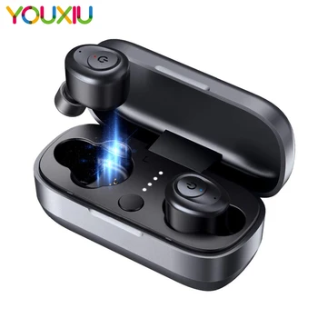 TWS wireless earbuds Bluetooth 5.0 True headset waterproof with Charging Box and Mic Hi-Fi Stereo Sound Bilateral for iPhone
TWS wireless earbuds Bluetooth 5.0 True headset waterproof with Charging Box and Mic Hi-Fi Stereo Sound Bilateral for iPhone
