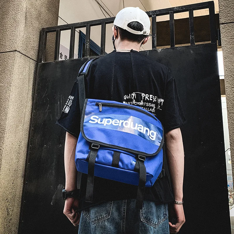 2019 Popular Brand Oblique Bag Men's INS Bag Messenger Bag Hong Kong Style Satchel Students Riding Shoulder Bag School Bag
2019 Popular Brand Oblique Bag Men's INS Bag Messenger Bag Hong Kong Style Satchel Students Riding Shoulder Bag School Bag