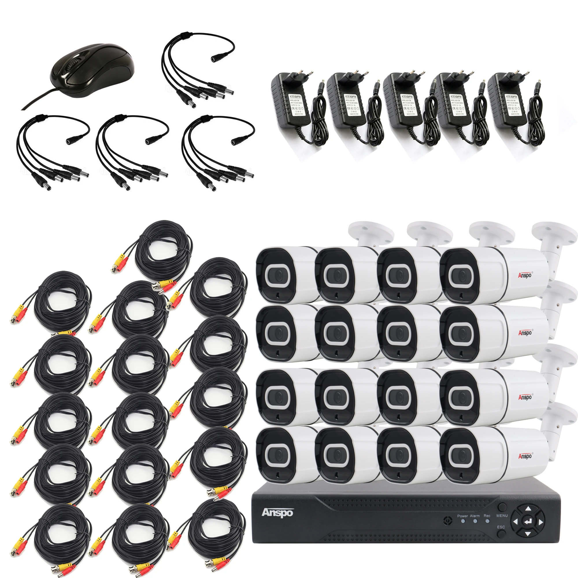 16CH 2MP Audio Record DVR Security Camera System Kit AHD Camera IR Outdoor Waterproof CCTV Video Surveillance DVR Set
16CH 2MP Audio Record DVR Security Camera System Kit AHD Camera IR Outdoor Waterproof CCTV Video Surveillance DVR Set