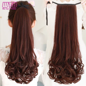 WTB Wavy Long Ponytail Synthetic Hairpiece Drawstring Wrap Hair Clip in Hair Extensions Black Brown Pony Tail Fack Hairpieces
WTB Wavy Long Ponytail Synthetic Hairpiece Drawstring Wrap Hair Clip in Hair Extensions Black Brown Pony Tail Fack Hairpieces