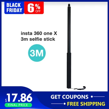 For Insta360 one X 3M Extend Pole selfie stick Aluminum Alloy Insta 360 One X Monopod Selfie Stick Panorama Camera Accessories
For Insta360 one X 3M Extend Pole selfie stick Aluminum Alloy Insta 360 One X Monopod Selfie Stick Panorama Camera Accessories