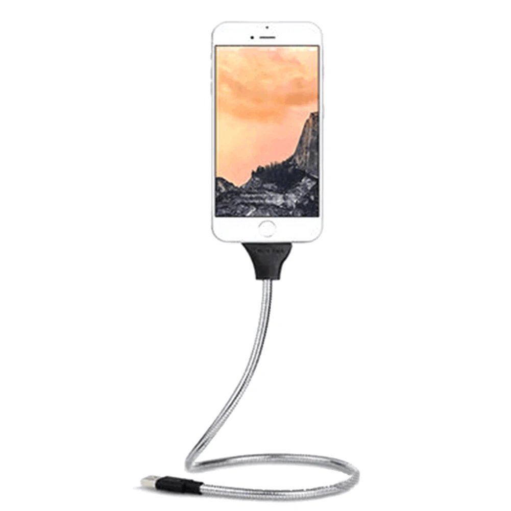 USB Charging Data Cable 2 in 1 Lazy Bracket Palms Shape Charger Cord Stand Dock Flexible for Lightning/Micro USB/Type C Port
USB Charging Data Cable 2 in 1 Lazy Bracket Palms Shape Charger Cord Stand Dock Flexible for Lightning/Micro USB/Type C Port