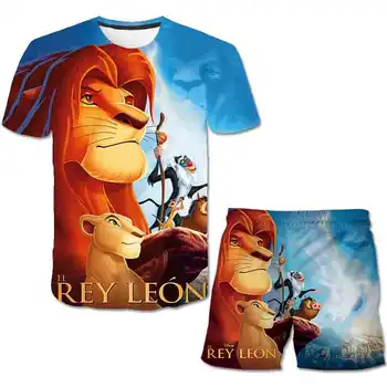 2020 NEW Film kingdom King The Lion King Simba 3D Children's wear Boys Girls kids Casual t shirt sets Short Sleeve Clothes
2020 NEW Film kingdom King The Lion King Simba 3D Children's wear Boys Girls kids Casual t shirt sets Short Sleeve Clothes