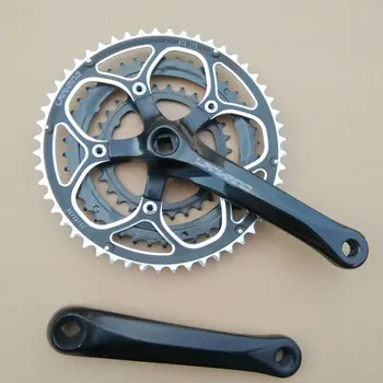 High quality 52/42/30T CNC alloy aluminum bicycle cranks 170mm folding bike road bike crankset 
High quality 52/42/30T CNC alloy aluminum bicycle cranks 170mm folding bike road bike crankset