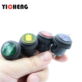 1Pcs on / off SPST Round waterproof boat LED rocker switchlight 12V 220V power button switch on off on
1Pcs on / off SPST Round waterproof boat LED rocker switchlight 12V 220V power button switch on off on