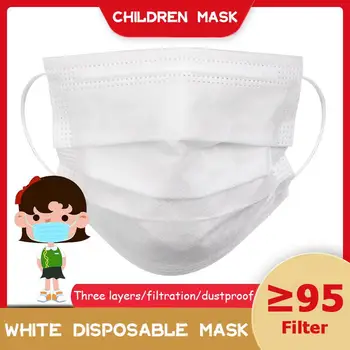 10/50/100/500pcs Children Disposable Face Mask Style 3 Layer Fabric Anti-dust Filter Kids Breathable Kids White Face Mouth Mask
10/50/100/500pcs Children Disposable Face Mask Style 3 Layer Fabric Anti-dust Filter Kids Breathable Kids White Face Mouth Mask