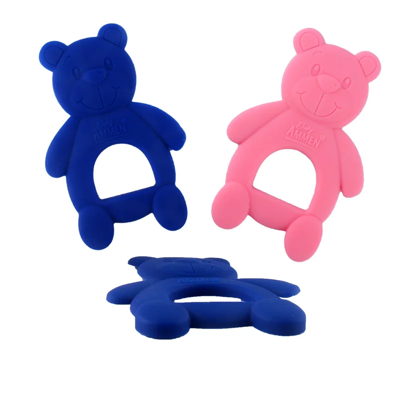 2Pcs/package Cute Cartoon Bear Silicone Pendant Teether for Baby Chew Pink Blue Boy Girl Food Grade Silicone Teething
2Pcs/package Cute Cartoon Bear Silicone Pendant Teether for Baby Chew Pink Blue Boy Girl Food Grade Silicone Teething