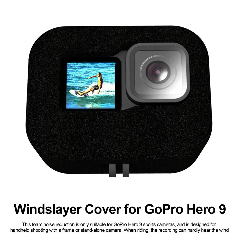 Windslayer For GoPro Hero 9 Action Camera Windshield Wind Foam Cover Sponge Noise Reduction Windproof Case Go Pro 9 Accessories
Windslayer For GoPro Hero 9 Action Camera Windshield Wind Foam Cover Sponge Noise Reduction Windproof Case Go Pro 9 Accessories